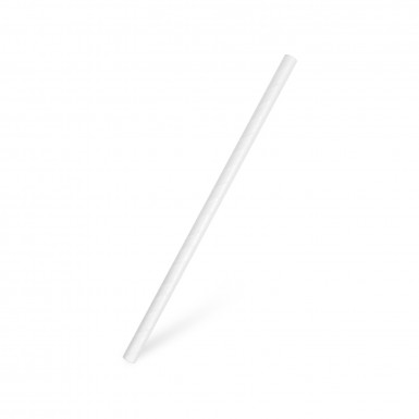 Slamka papierová biela `JUMBO` Ø8mm x 20cm [100 ks]