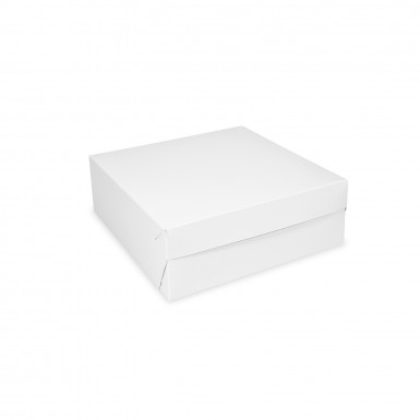 Krabica na tortu (PAP) biela 20 x 20 x 10 cm [50 ks]