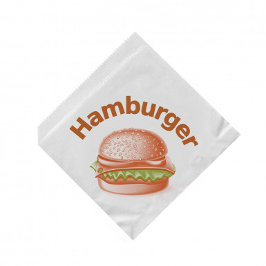 Papierové vrecko Hamburger 16 x 16 cm [500 ks]