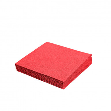 Obrúsok (PAP FSC Mix) 1vrstvý červený 33 x 33 cm [100 ks]