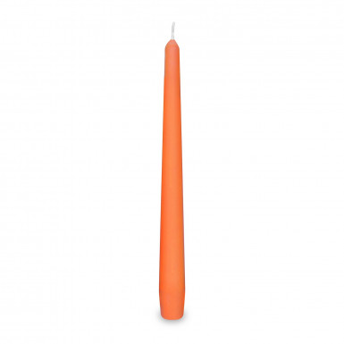 Sviečka kónická oranžová Ø23 x 245 mm [10 ks]