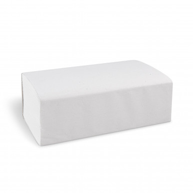 Papierový uterák skladaný Z 2vrstvý biely 20,6 x 24 cm [3750 ks]
