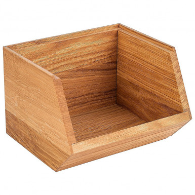 Box bufet 17,5x15,5 cm, výška: 12,5 cm drevo dub svetlý olejovaný