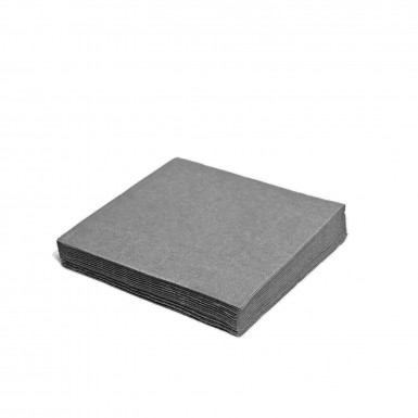 Obrúsok (PAP FSC Mix) 1vrstvý šedý 33 x 33 cm [100 ks]