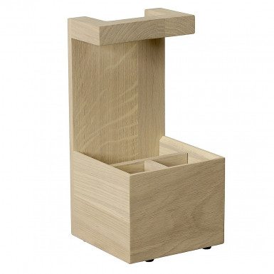 Box Table Caddy dochucovač VALO 15 x 15 cm, výška: 31 cm drevo dub svetlý olejovaný