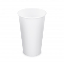 Papierový pohár biely Ø90mm 510ml `XL: 0,4L/16oz` [50 ks]