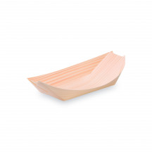 Fingerfood miska (drevená FSC 100%) lodička 16,5 x 8,5 cm [100 ks]