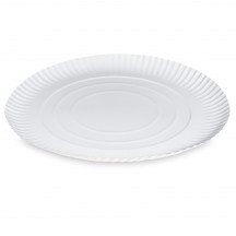 Papierový tanier (PAP-Recy) hlboký biely Ø34cm [50 ks]