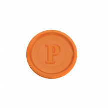 Žetón (PS) oranžový Ø23mm [100 ks]