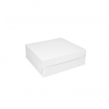 Krabica na tortu (PAP) biela 18 x 18 x 9 cm [50 ks]