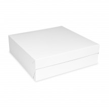 Krabica na tortu (PAP) biela 32 x 32 x 10 cm [50 ks]