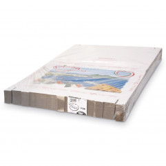 Krabica na pizzu (mikrovlnitá lepenka) G4 biela s potlačou 60 x 40 x 5 cm [50 ks]