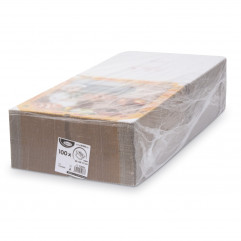 Krabica na pizzu (mikrovlnitá lepenka) E6 biela s potlačou 33 x 33 x 3 cm [100 ks]