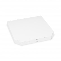 Krabica na pizzu (mikrovlnitá lepenka) E6 extra-pevná biela 32 x 32 x 3 cm [100 ks]