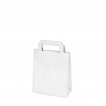 Papierová taška biela 18+8 x 22 cm [250 ks]