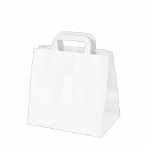 Papierová taška biela 32+21 x 33 cm [250 ks]