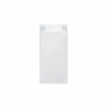 Papierové vrecko (FSC Mix) s bočným skladom biele 10+5 x 22 cm `0,5kg` [100 ks]