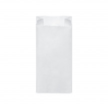 Papierové vrecko (FSC Mix) s bočným skladom biele 14+7 x 29 cm`1,5kg` [100 ks]
