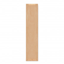 Papierové vrecko s bočným skladom hnedé 12+5 x 59 cm `Baguette` [1000 ks]