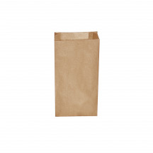 Papierové vrecko s bočným skladom hnedé 14+7 x 29 cm `1,5kg` [500 ks]