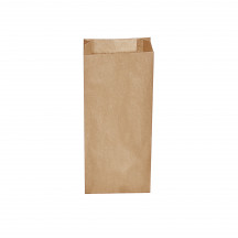 Papierové vrecko s bočným skladom hnedé 14+7 x 32 cm `2kg` [500 ks]