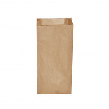 Papierové vrecko s bočným skladom hnedé 15+7 x 35 cm `2,5kg` [500 ks]