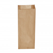 Papierové vrecko s bočným skladom hnedé 15+7 x 42 cm `3kg` [500 ks]