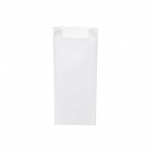Papierové vrecko s bočným skladom biele 14+7 x 32 cm `2kg` [1000 ks]