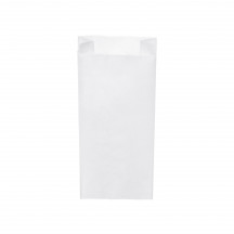 Papierové vrecko s bočným skladom biele 15+7 x 35 cm `2,5kg` [1000 ks]