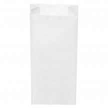 Papierové vrecko s bočným skladom biele 20+7 x 45 cm `5kg` [1000 ks]