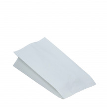 Papierové vrecko (PAP/PE) 2vrstvé nepremastiteľné biele 13+8 x 28 cm `1/1` [100 ks]