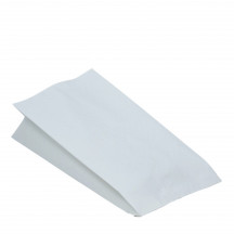 Papierové vrecko (PAP/PE) 2vrstvé nepremastiteľné biele 15+8 x 30 cm `Maxi` [100 ks]