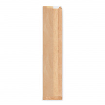 Papierové vrecko s okienkom 8cm 12+5 x 59 cm `Baguette` [1000 ks]