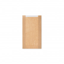 Papierové vrecko s okienkom 13cm 18+6 x 32 cm [1000 ks]