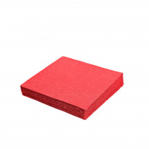 Obrúsok (PAP FSC Mix) 1vrstvý červený 33 x 33 cm [100 ks]