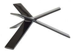 Stojan STAR výška: 8 cm kov, s čiernym protisklzovým gumovým poťahom