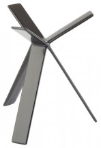 Stojan STAR výška: 18 cm kov, s čiernym protisklzovým gumovým poťahom
