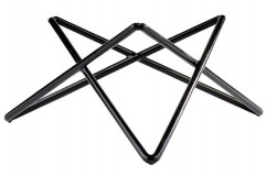 Stojan PRISMA Ø 26 cm, výška: 10,5 cm kov, s čiernym protisklzovým gumovým poťahom