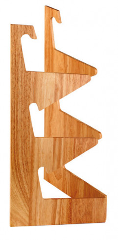 Stojan 3 poschodia 59x30,5 cm, výška: 59 cm drevo, skladací