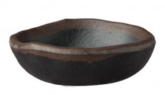 Miska MARONE Ø 8,5 cm, výška: 2,5 cm melamín farba čierna okraj farba hnedá