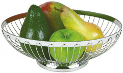 Košík pečivo/ovocie okrúhly Ø 20,5 cm, výška: 8,5 cm 18/8 nerez