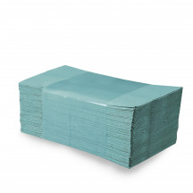 Papierový uterák (PAP-Recy) ZZ skladaný V 1vrstvý zelený 25 x 23 cm [5000 ks]
