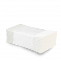 Papierový uterák (FSC Mix) ZZ skladaný V 2vrstvý biely 25 x 21 cm [3200 ks]