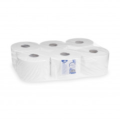 Toaletný papier (FSC Mix) 2vrstvý biely `JUMBO` Ø20cm 200m 1050 útržkov [6 ks]