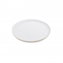 Papierový tanier hlboký biely Ø24cm [50 ks]