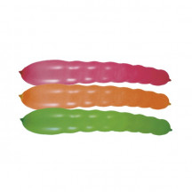 Nafukovací balónik dlhý farebný mix Ø8 x 80 cm `L` [100 ks]