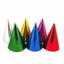 Papierový klobúčik farebný mix Ø10,5 x 16 cm [6 ks]