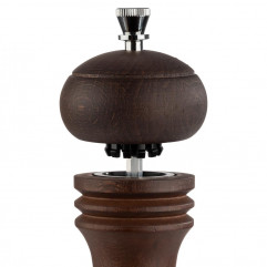 Mlynček soľ Ø 5,5 cm, výška: 15,5 cm drevo buk, tmavý keramický mlynček