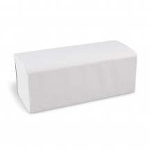 Papierový uterák ZZ skladaný V 2vrstvý biely 24 x 21 cm [4000 ks]