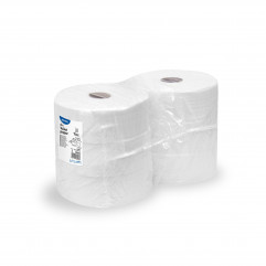 Toaletný papier (FSC Mix) 2vrstvý biely `JUMBO` Ø23cm 170m 755 útržkov [6 ks]